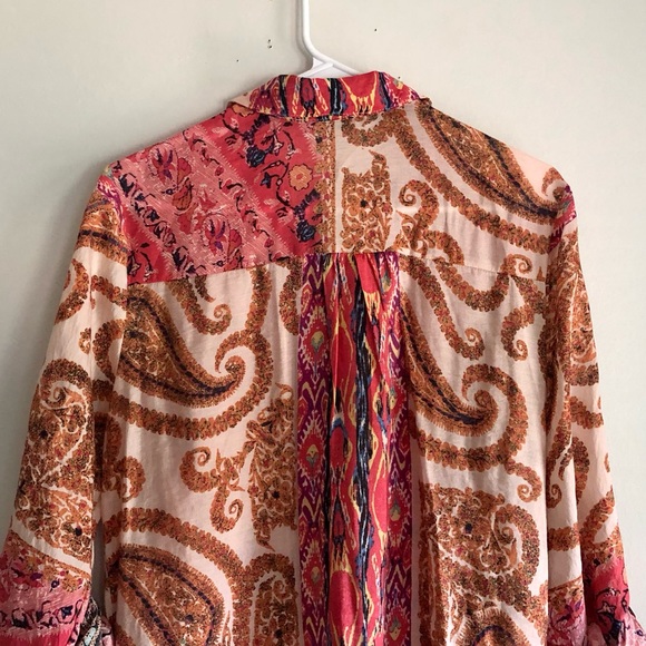 Soft Surroundings Patterned Button Up Tunic/Dress - Picture 8 of 10